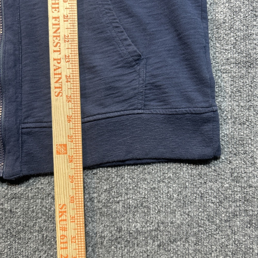 Guess Sweater Mens XL Mock Neck Full Zip Navy Blue Cotton Long Sleeve Track - Picture 7 of 8